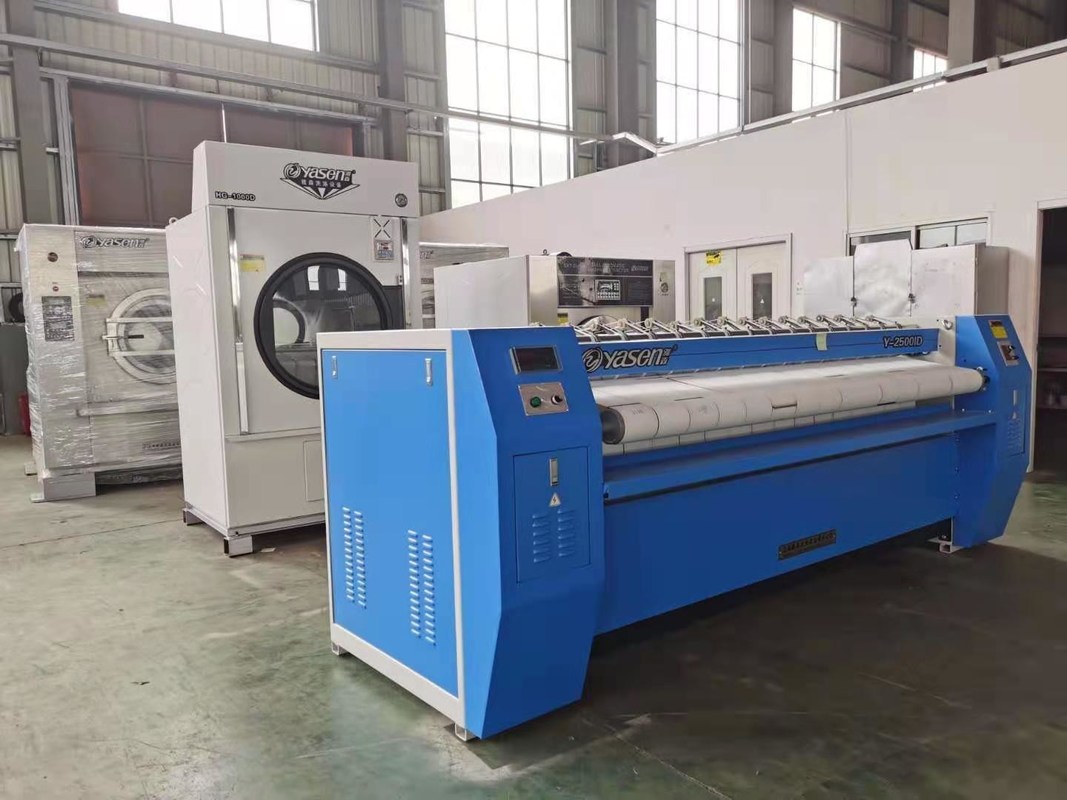 9 M/Min High Speed Flatwork Ironer Machine For Laundry Shop