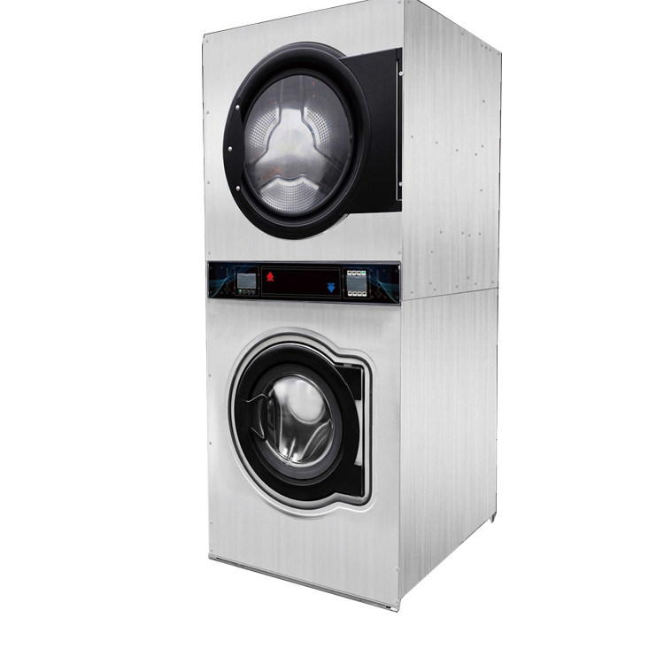 Conveniently Sized Coin Operated Laundromat Washing Machine And Dryer 880*1000*2100mm